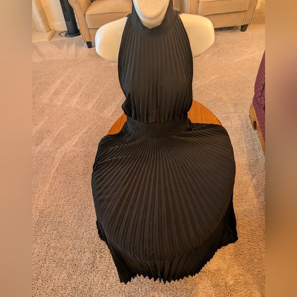 A.L.C. Dresses & Skirts - A.L.C. Black Pleated Halter Dress, Size 8